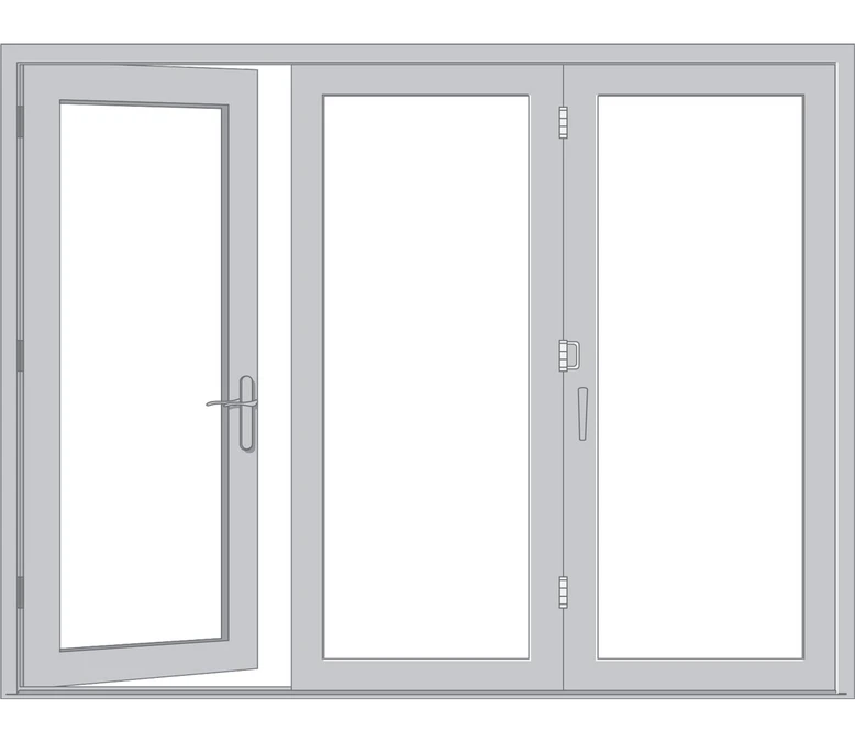 Pasadena Pella Architect Reserve Series Contemporary Bifold Patio Door