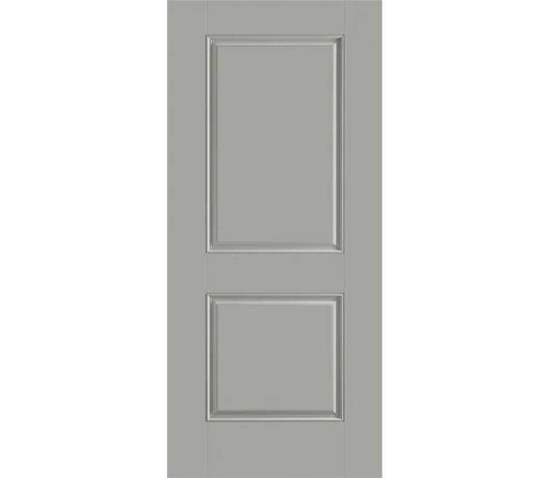 Pasadena Two Panel Square Fiberglass Entry Door